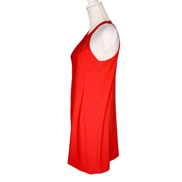 Cynthia Steffe Emerson Sleeveless Halter Dress S Small Red Persimmon - Picture 11 of 12